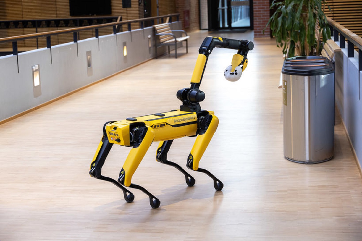 Spot the robot dog demo at Shaking up Tech